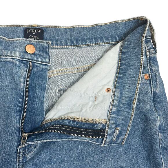 J.Crew 2025 Classic Wide-Leg Blue Denim Jeans Cotton Light Wash Size 30 Womens - Picture 6 of 14